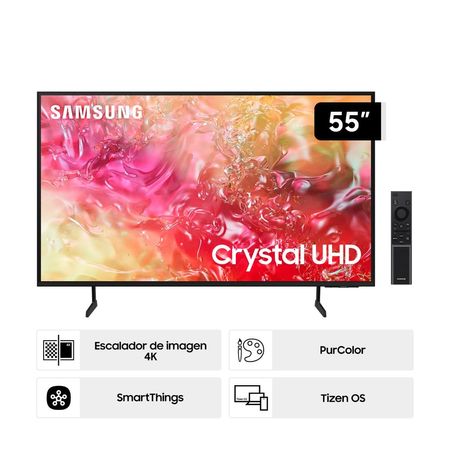 Televisor Samsung UN 55DU7000 GXPE 55'' Crystal UHD DU7000 4K Tizen OS Smart TV (2024)