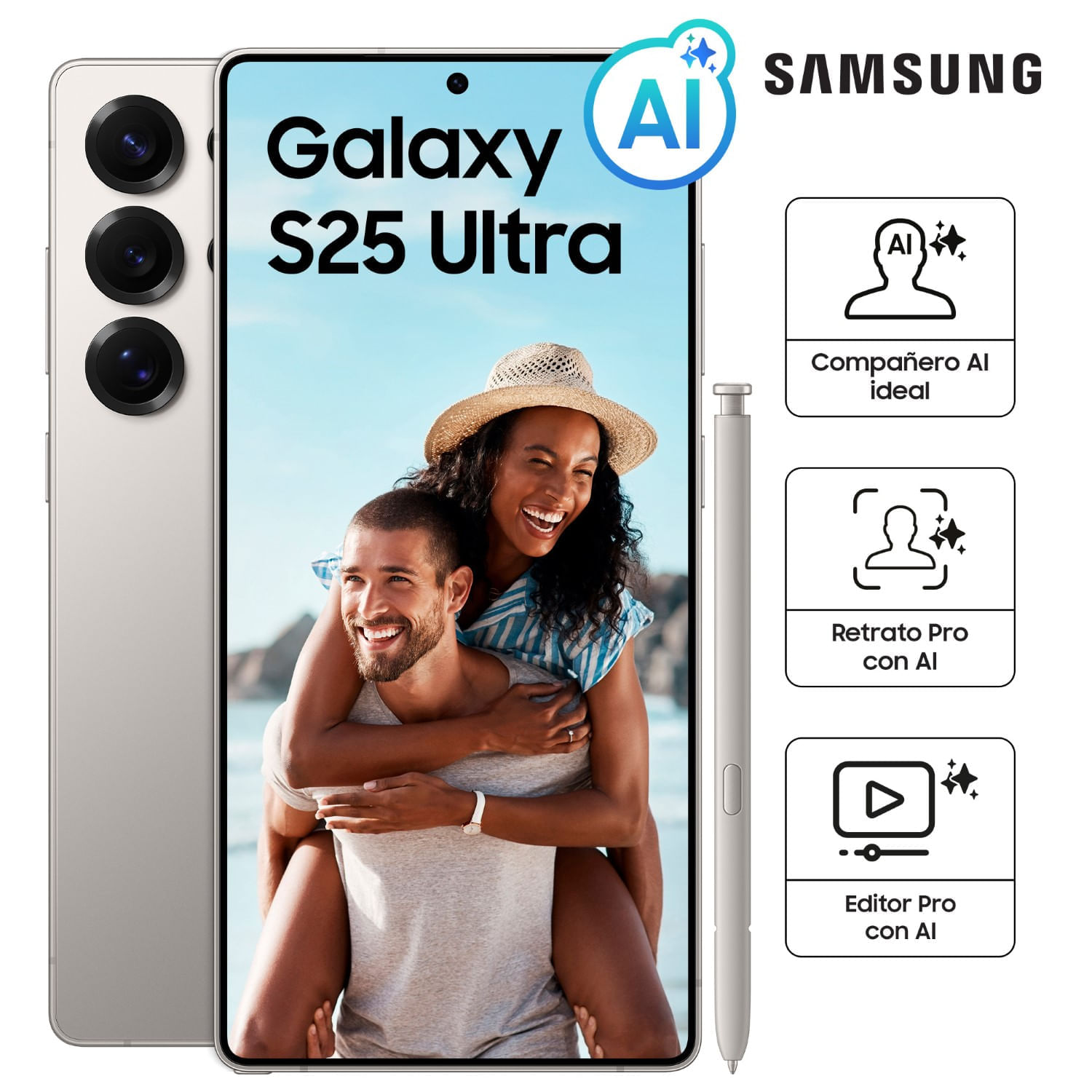 Celular Samsung Galaxy S25 Ultra 512GB 6.9"" SM-S938BZTMLTP Titanium Gray