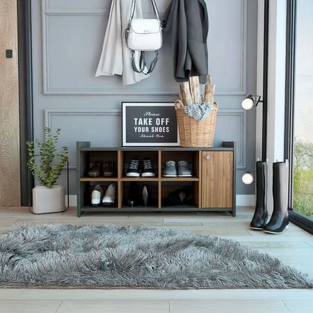 Zapatero Recibidor 6 Pares-Carbón