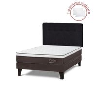 Dormitorio Europeo Path 2 Plazas + Respaldo N Bennet + 2 Almohadas