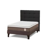 Dormitorio Europeo NS6 2 Plazas + Respaldo Issey Grafito