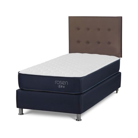 Dormitorio Americano Upline 1.5 Plazas + Respaldo West Café