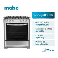 Cocina de piso 76cm Inox mabe CMP7628FX0
