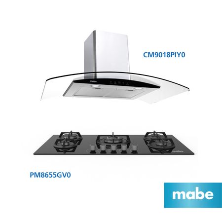 Combo Mabe Campana CM9018PIY0 + Encimera PM8655GV0