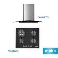 Combo Mabe Campana CM6018PIY0 + Encimera PM6045GV0