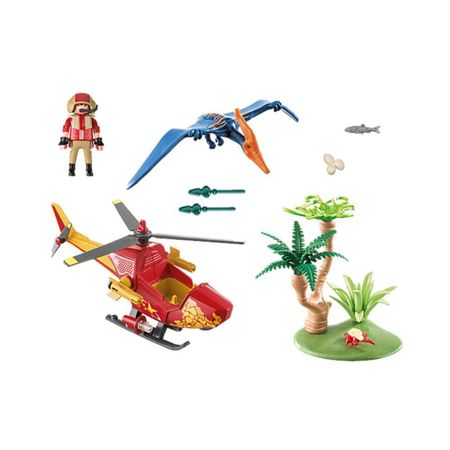 Playmobil Helicoptero Con Pterosaurio