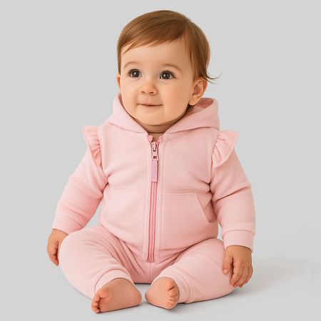 Buzo Para Bebe Niña Baby Circus Plush Alita Rosado Talla 24M