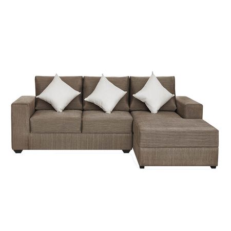 Seccional Forli Spring Tela Derecho Seccionales Spring Tela Marrón Derecho