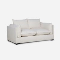 Sofá Warden Tela 2.5 Cuerpos Blanco