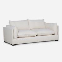 Sofá Warden Tela 3.5 Cuerpos Blanco