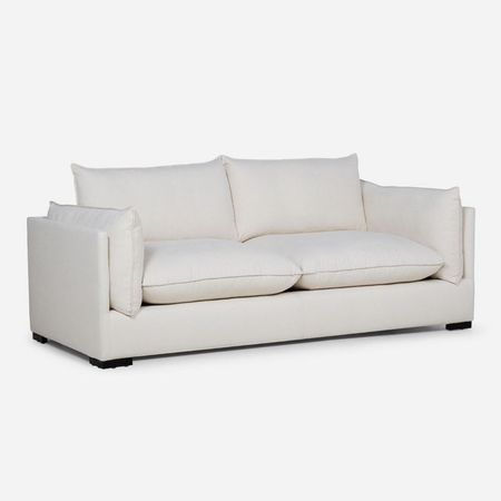 Sofá Warden Tela 3.5 Cuerpos Blanco