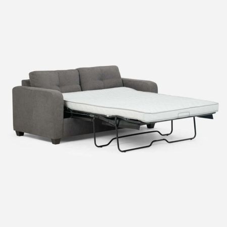 Sofa Cama Valentino 2 Cuerpos Gris