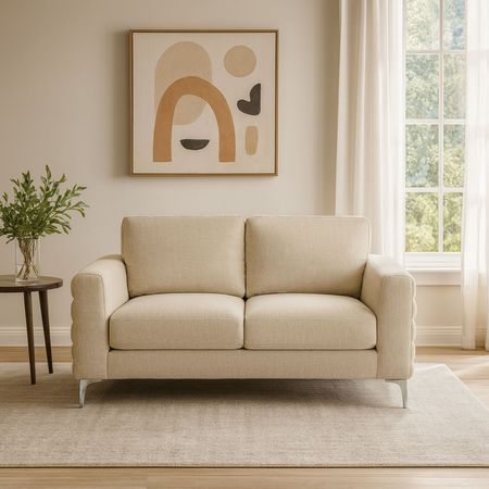 Sofa Jimena 2 Cuerpos Beige