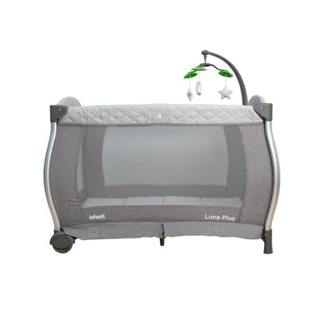 Cuna 3 En 1 Infanti Playard Luna Plus Grey
