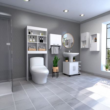 Botiquin Bath 28 + Optimizadores Lavamanos 55 + Baño 20 + Auxiliar X2 - Blanco