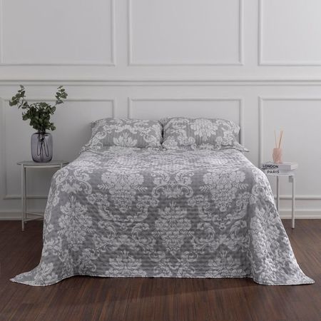 Cubrecama OI25 Amelia Gris 1.5 Plazas