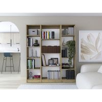 Combo Home 2 Estantes 45cm + Estante 4 Repisas - Macadamia