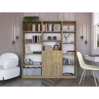 Combo Home Estante 62cm  + Estante 2 Puertas + Estante 45cm - Macadamia