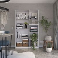 Combo Home Estante 62cm + Estante 45cm- Blanco