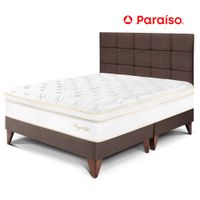 Dormitorio Europeo Royal Cloud Queen con Cabecera Blocks