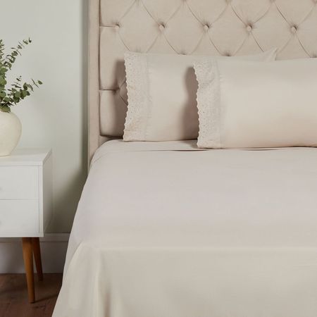 Sábana Blondas Beige V3 1.5 Plazas