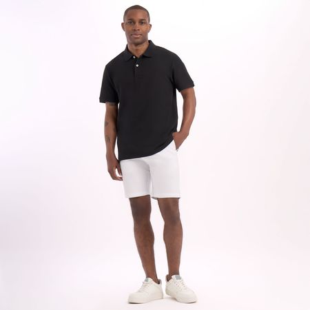 Polo Malabar Pique Negro Hombre Negro S
