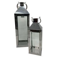 Farol De Metal Set Con 2 Unidades Hl1029 FLORIPASTORE