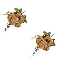 Pack de 2 Bouquets De Rosa En Boton 8224-AM FLORIPASTORE