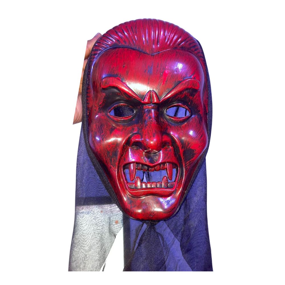 Máscara de Vampiro Rojo de Terror Halloween Fiesta