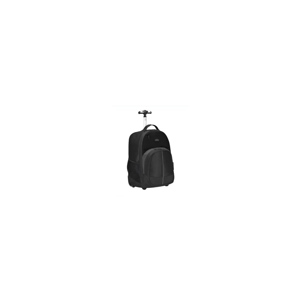 Mochila Rodante Targus de 16"" en Negro, Ideal para Portátiles y Viajes, Con Compartimentos Organiza