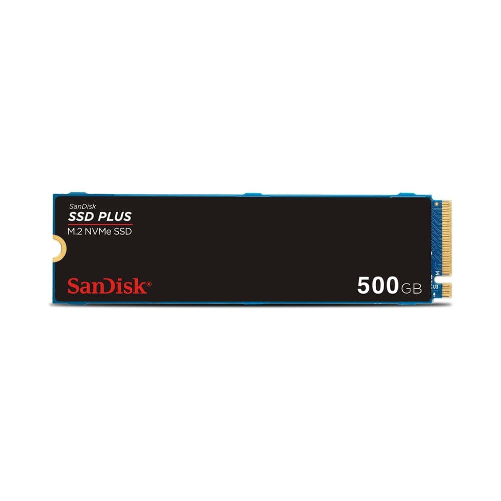 SanDisk SSD Plus 500GB M.2 2280 PCIe 3.0 NVMe - Almacenamiento ultrarrápido para tu PC