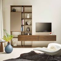 Mesa de TV Flotante Horus Color Bellota/Taupe TU MESITA