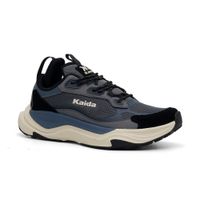 Zapatillas Running Hombre Kaida 25Q2-3077 GRIS OSCURO/NEGRO