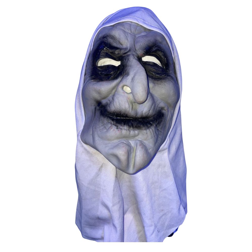 Máscara de Látex Bruja con tul Halloween