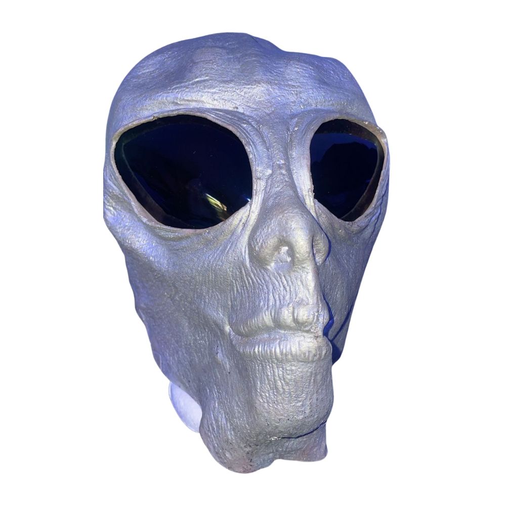 Máscara de Látex Alien Gris Cosplay Halloween