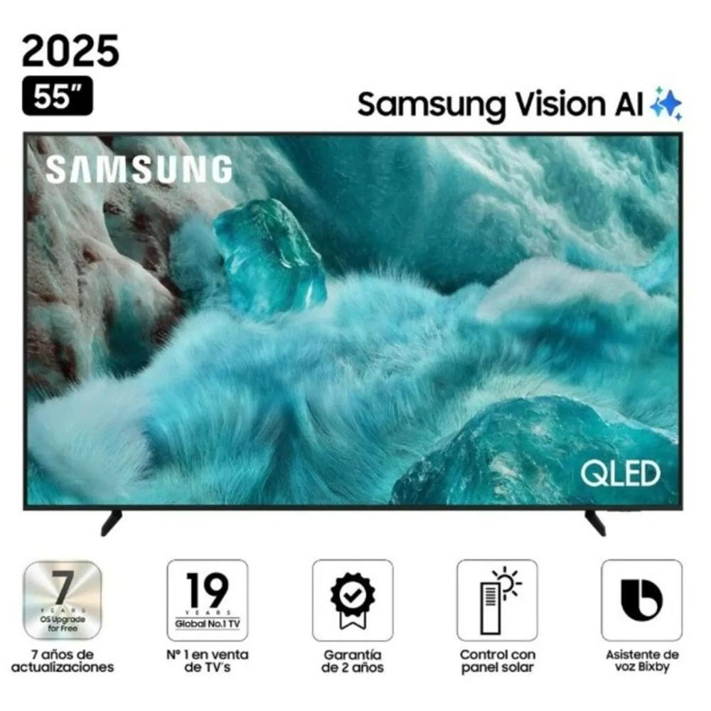 TELEVISOR SAMSUNG 55 QLED QN55Q7FAAG SMART UHD 4K VISION AI 2025