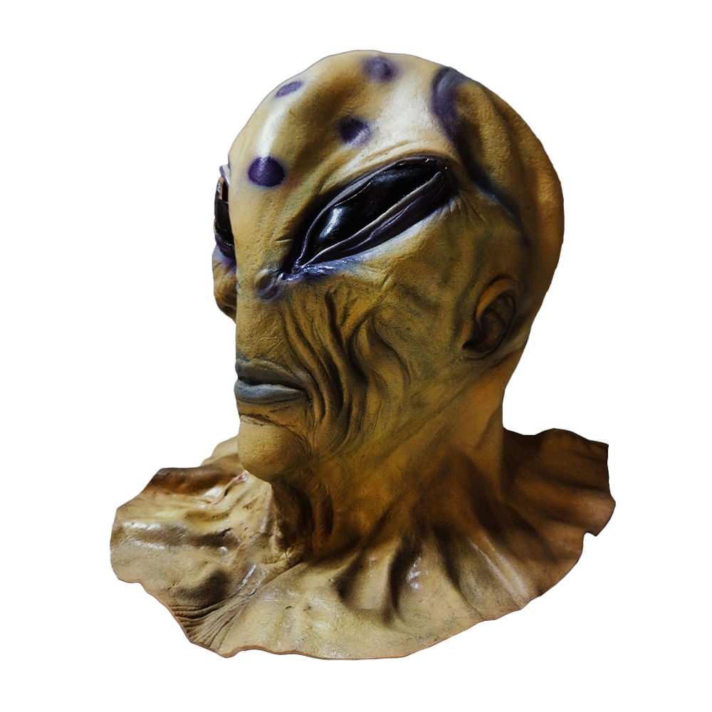 Máscara de Látex Alien Cabeza Completa Halloween