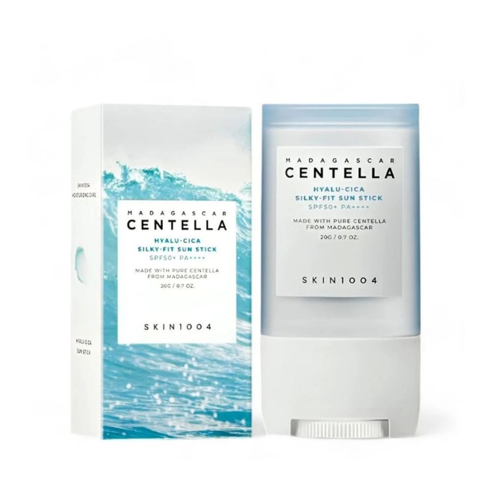 BLOQUEADOR  SKIN 1004 MADAGASCAR CENTELLA HYALU CICA SILKY FIT SUN STICK  SPF 50+ PA++++ 20ml