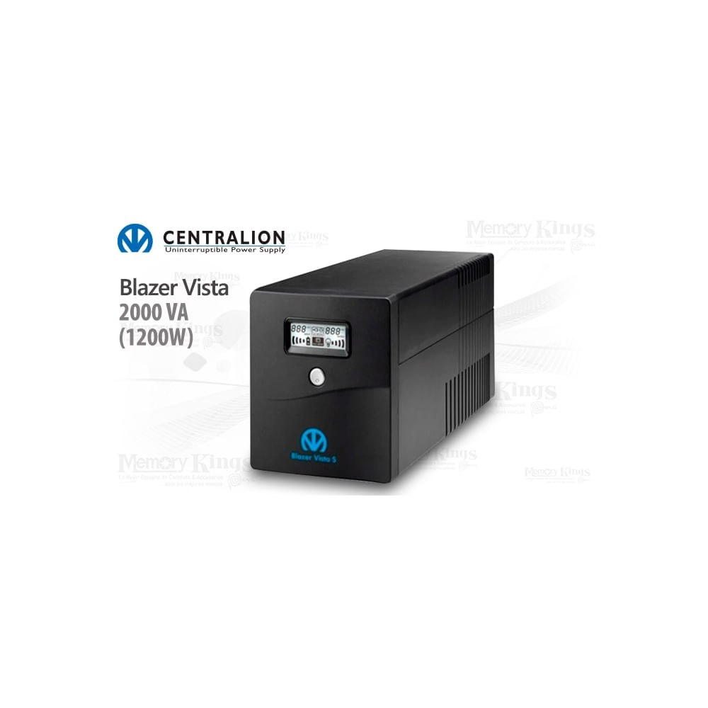UPS Centralion Blazer 2000VA (1200W) para protección de equipos, línea interactiva y eficiente.