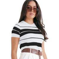 Polo Mujer Hilo New Ecoshoping 359G-17 Color Blanco