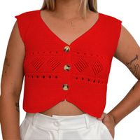 Sueter Mujer Hilo Tacto 352G-15 Color Rojo