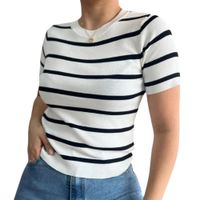 Polo Mujer Hilo 43Sot1 Gab-18 Rayas Blanco