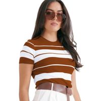 Polo Mujer Hilo New Ecoshoping 359G-17 Color Marron