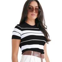 Polo Mujer Hilo New Ecoshoping 359G-17 Color Negro