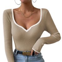 Polo Mujer Cuello Corazon Manga 373G Meg-22 Color Beige