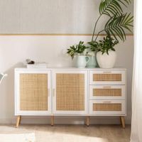Aparador Moderno con Ratán Hanna 148 cm Rovere R&R MUEBLES