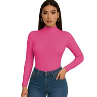 Polo Cafarena Manga Larga Rib Grueso Sab-16 Color Rosa