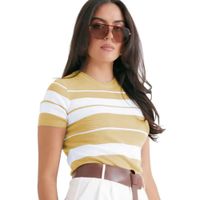Polo Mujer Hilo New Ecoshoping 359G-17 Color Galleta