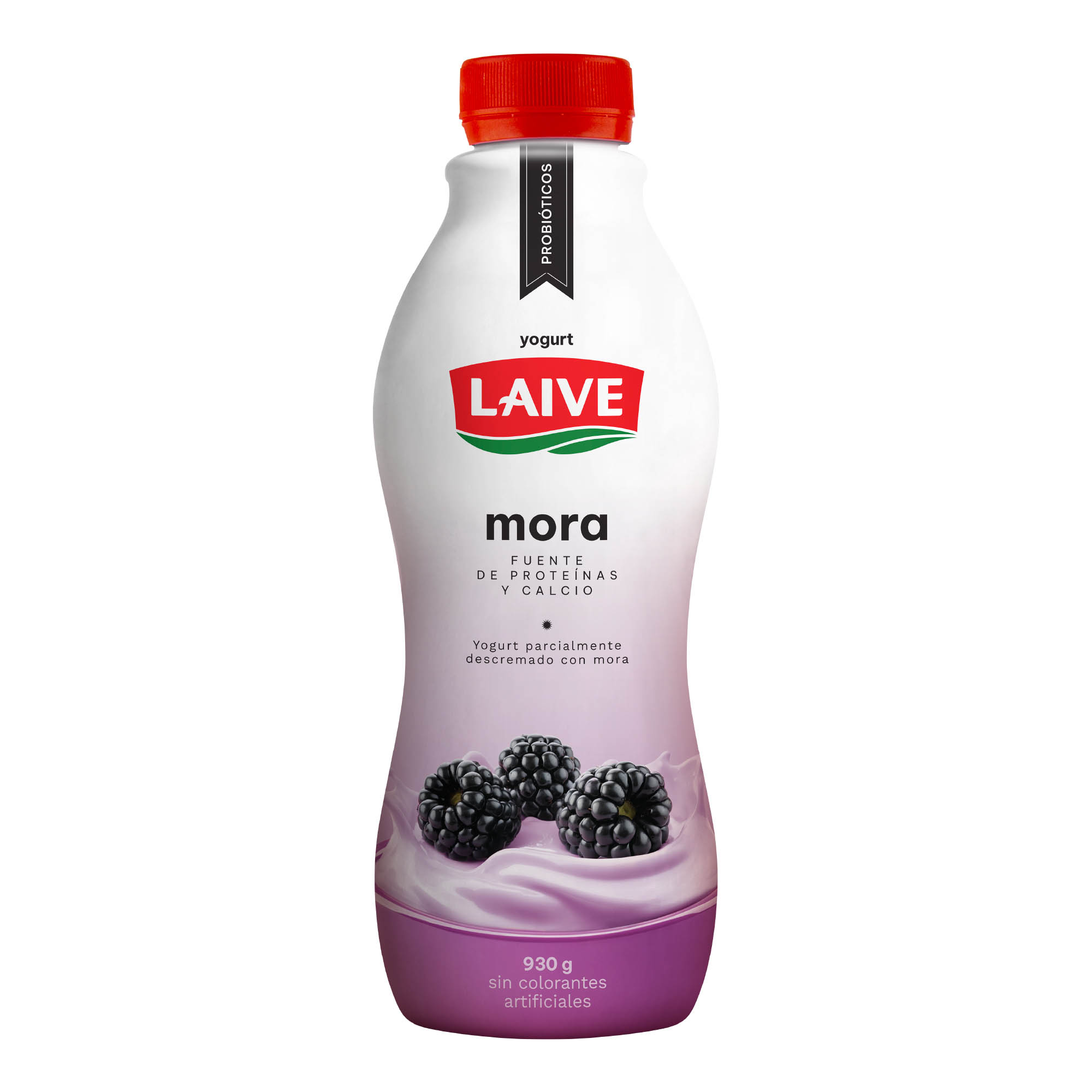 Yogurt Bebible LAIVE Bio Sabor a Mora Botella 930g
