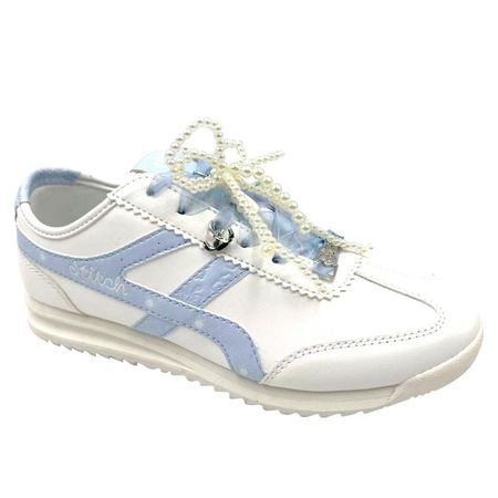 Zapatillas Mujer Casual Stitch Celeste Talla 35